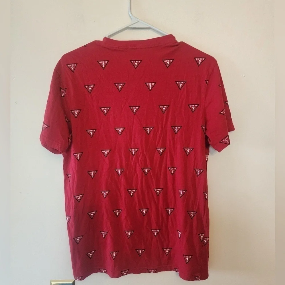 Mens guess all over print red size medium - Picture 3 of 3